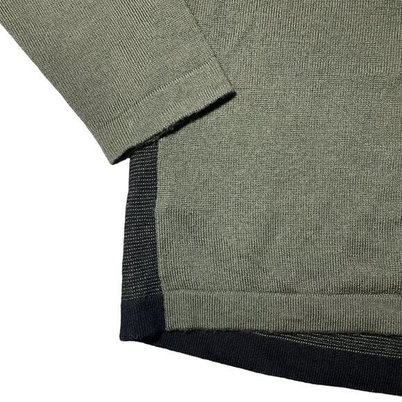 Daniel Hechter Merino Wool Crewneck Sweater Textured Knit Gradient Green Small - Picture 5 of 11